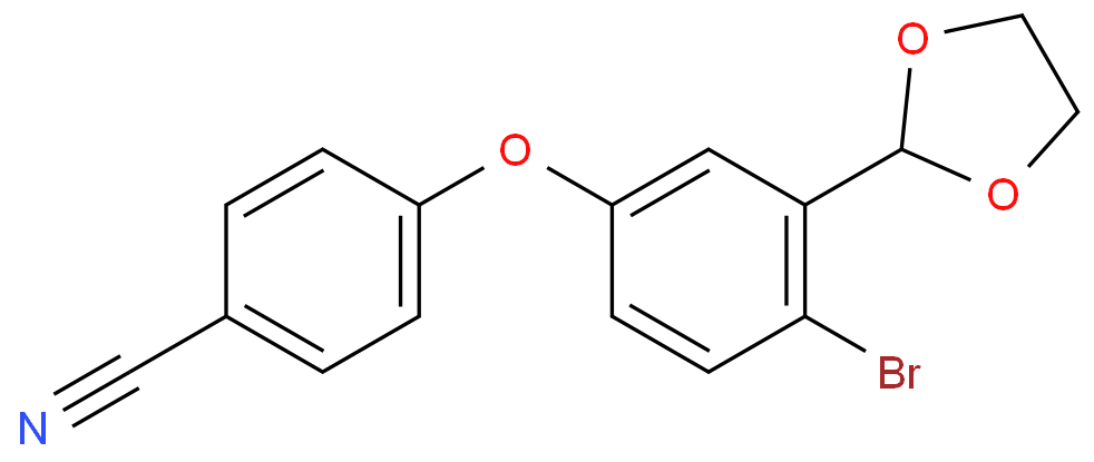 4-(4-BroMo-3-(1,3-dioxolan-2-yl)phenoxy)benzonitrile