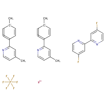 (4,4'-二氟-2,2'-联吡啶-κN1,κN1')双[5-甲基-2-(4-甲基-2-吡啶基-κN)苯基-κC]铱 六氟磷酸盐/2828438-04-4