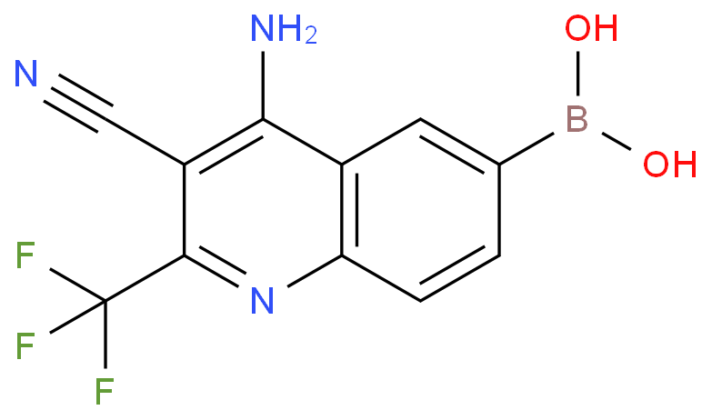 4-Amino-3-cyano-2-(trifluoromethyl)quinolin-6-ylboronic acid
