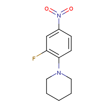 1-(2-fluoro-4-nitrophenyl)piperidine