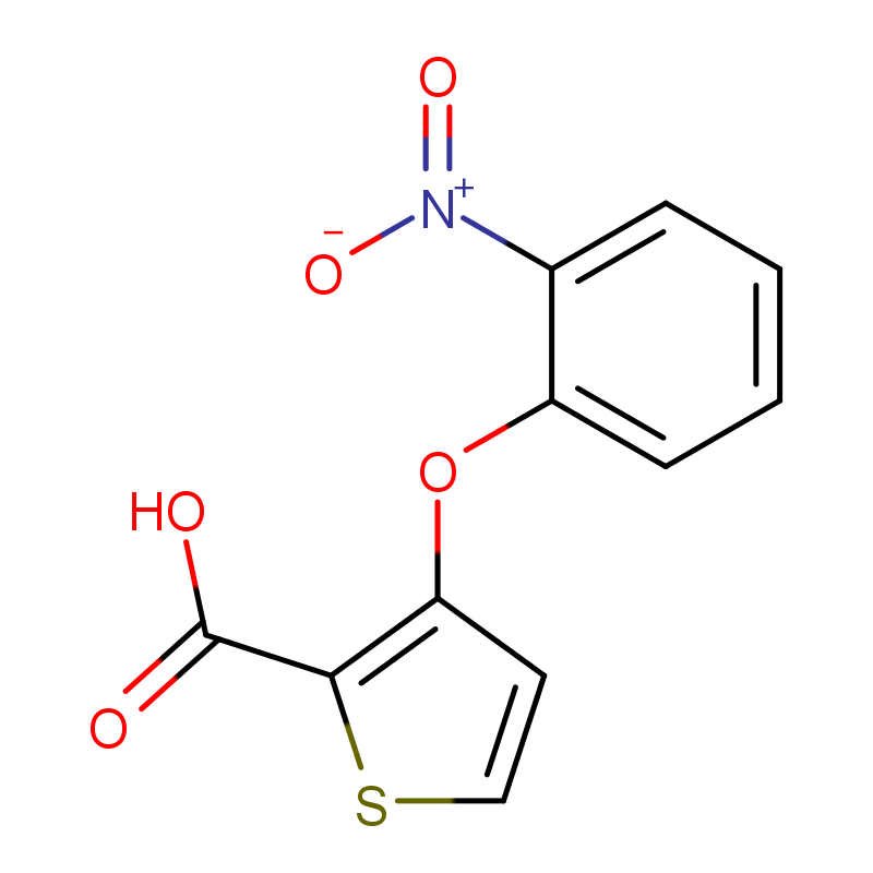 3-(2-硝基苯氧基)噻吩-2-羧酸 CAS号:252026-99-6科研及生产专用 高校及研究所支持货到付款