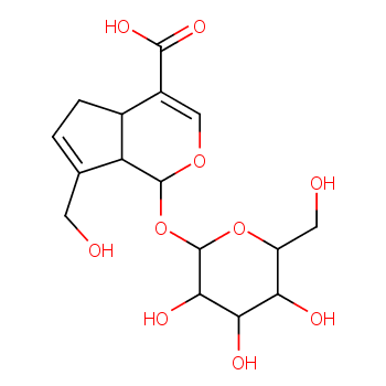 (1S,4aS,7aS)-7-(hydroxymethyl)-1-[(2S,3R,4S,5S,6R)-3,4,5-trihydroxy-6-(hydroxymethyl)oxan-2-yl]oxy-1,4a,5,7a-tetrahydrocyclopenta[c]pyran-4-carboxylic acid