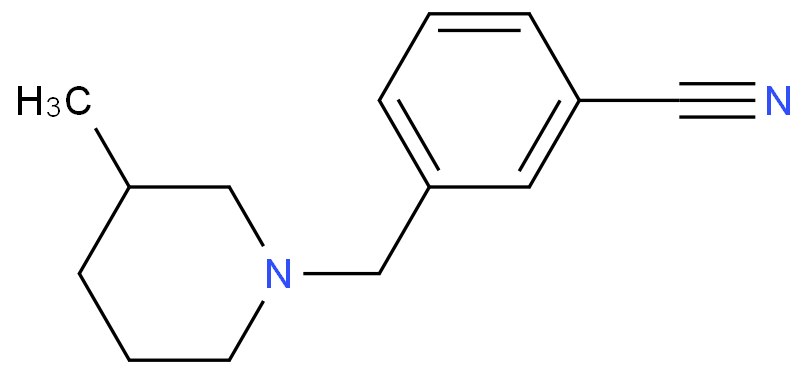 3-(3-METHYL-PIPERIDIN-1-YLMETHYL)-BENZONITRILE