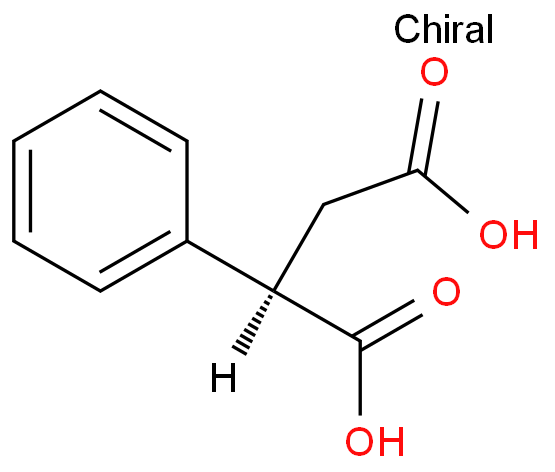 46292-93-7 (R)-(-)-苯基丁二酸 结构式图片