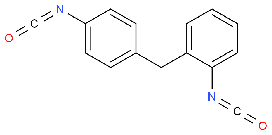 1-异氰酸根-2-[(4-异氰酸根苯基)甲基]苯化学结构式