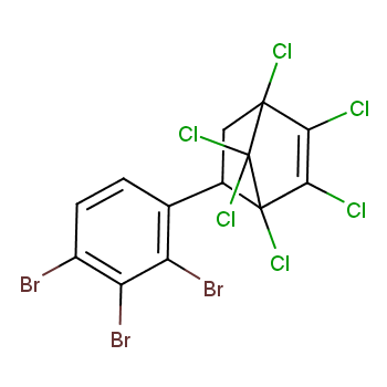 1,2,3,4,7,7-hexachloro-5-(tribromophenyl)bicyclo[2.2.1]hept-2-ene  