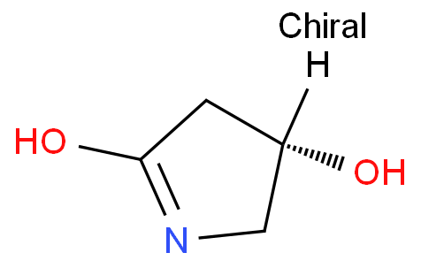 (S)-(-)-4-羟基-2-吡咯烷酮化学结构式