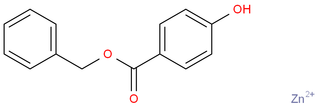 Benzoic acid,4-hydroxy-, phenylmethyl ester, zinc salt (2:1)