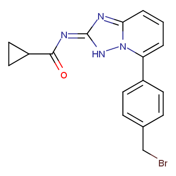 cyclopropanecarboxylic acid [5-(4-bromomethyl-phenyl)-[1,2,4]triazolo[1,5-a]pyridin-2-yl]-amide
