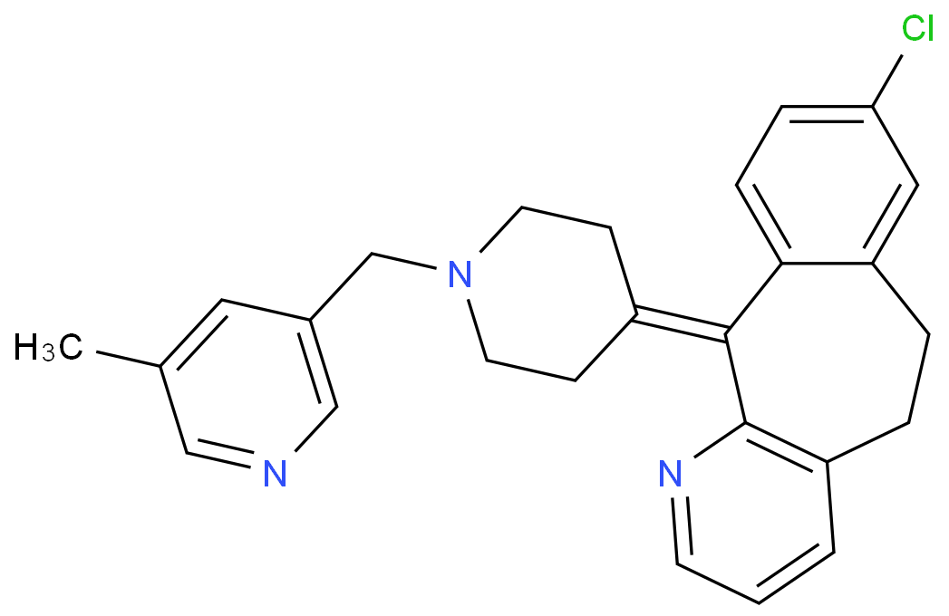 8-chloro-11-[1-[(5-methylpyridin-3-yl)methyl]piperidin-4-ylidene]-5,6-dihydrobenzo[1,2]cyclohepta[2,4-b]pyridine