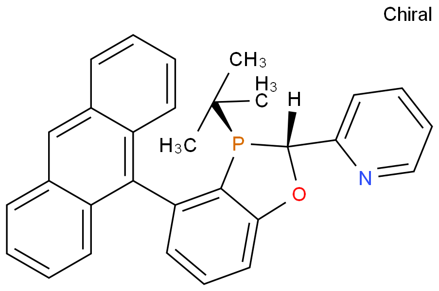 2-((2R,3R)-4-(蒽-9-基)-3-(叔丁基)-2,3-二氢苯并[d][1,3]氧磷环戊二烯-2-基)吡啶/1542796-14-4