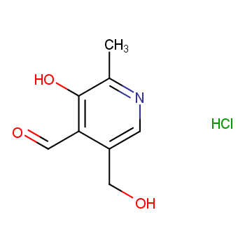 吡哆醛盐酸盐化学结构式