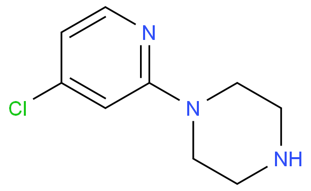 1-(4-氯吡啶-2-基)哌嗪化学结构式