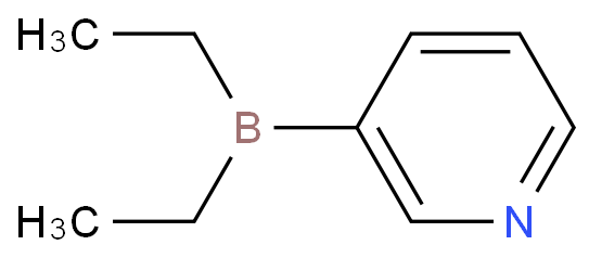 二乙基(3-吡啶基)硼烷化学结构式