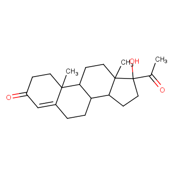 Hydroxyprogesterone structure