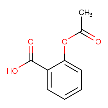 Acetylsalicylic acid structure