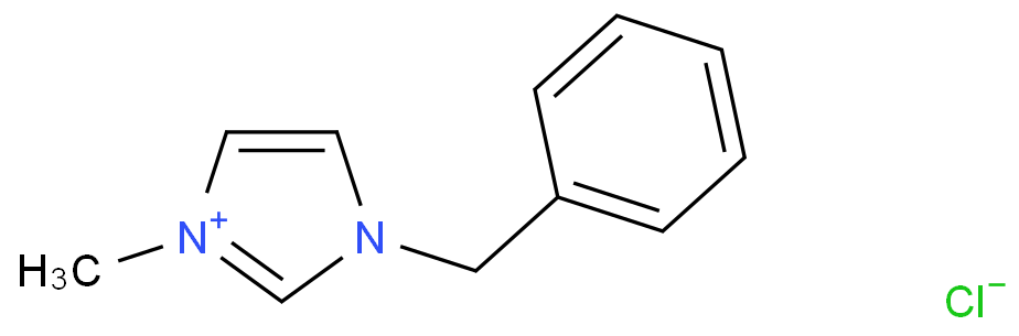 1-苄基-3-甲基咪唑氯盐化学结构式