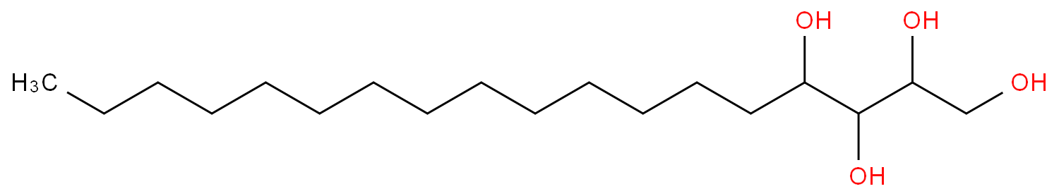 octadecane-1,2,3,4-tetrol structure