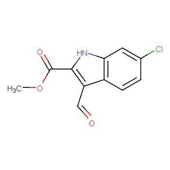 6-氯-3-甲酰基-1H-吲哚-2-羧酸甲酯/893730-96-6