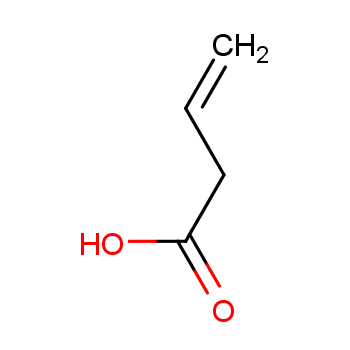 Vinylacetic acid, tech., 90%, unstabilized, 625-38-7, 25g