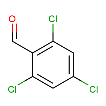 2,4,6-三氯苯甲醛化学结构式