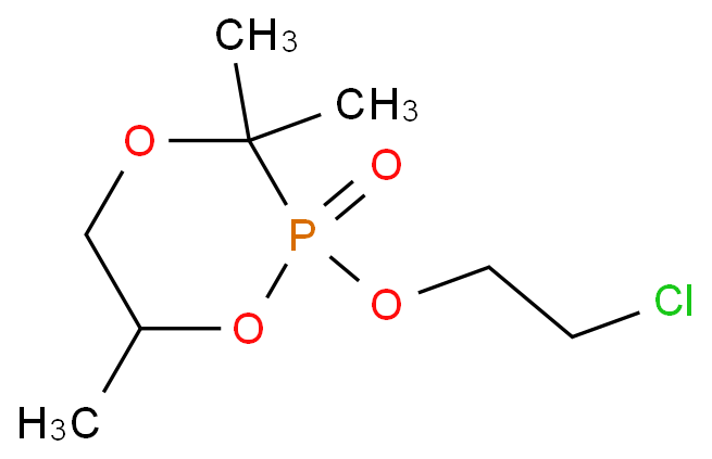 1,4,2-Dioxaphosphorinane, 2-(2-chloroethoxy)-3,3,6-trimethyl-, 2-oxide