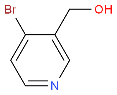 4-溴-3-羟甲基吡啶化学结构式