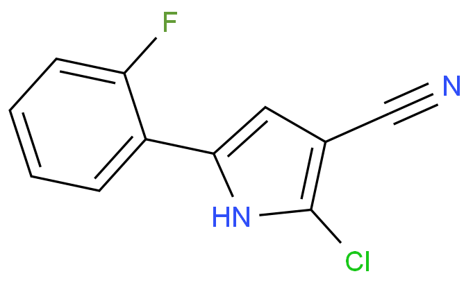 1H-Pyrrole-3-carbonitrile,2-chloro-5-(2-fluorophenyl)-