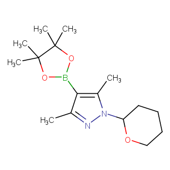 3,5-dimethyl-1-(oxan-2-yl)-4-(4,4,5,5-tetramethyl-1,3,2-dioxaborolan-2-yl)pyrazole