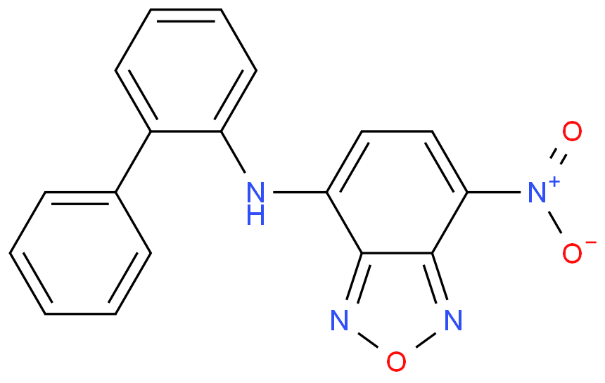 N-2-联苯基-7-硝基-2,1,3-苯并恶二唑-4-胺化学结构式