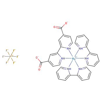 双(2,2'-联吡啶)(4,4'-二羧基-2,2'-联吡啶)钌(II)双六氟磷酸盐 CAS号:64189-98-6科研及生产专用 高校及研究所支持货到付款