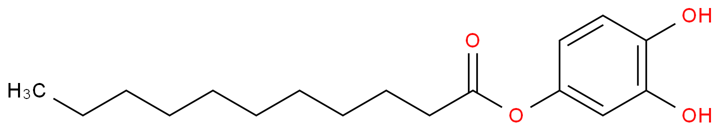  Undecanoic acid, 3,4-dihydroxyphenyl ester structure