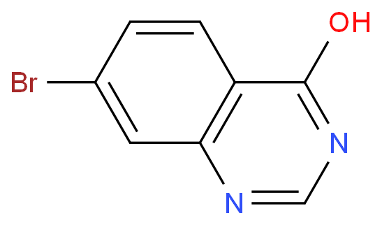 7-溴喹唑啉-4(3H)-酮化学结构式