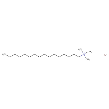 十六烷基三甲基溴化铵化学结构式