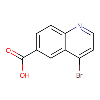 4-溴喹啉-6-羧酸化学结构式
