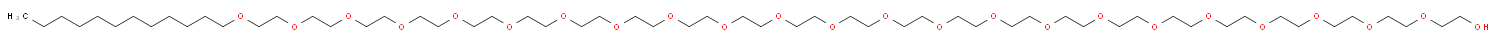 月桂醇聚醚-4化学结构式