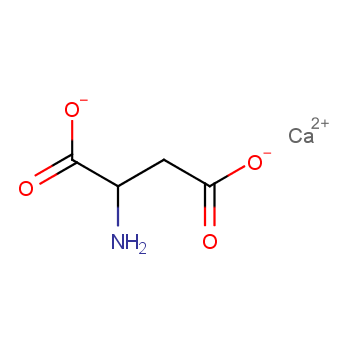 DL-天冬氨酸钙化学结构式