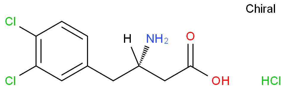 (3S)-3-amino-4-(3,4-dichlorophenyl)butanoic acid;hydrochloride