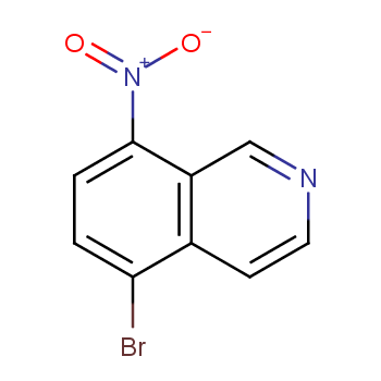 5-溴-8-硝基异喹啉化学结构式