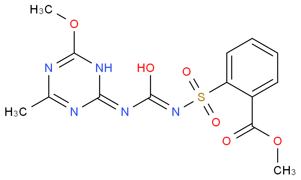 甲磺隆化学结构式