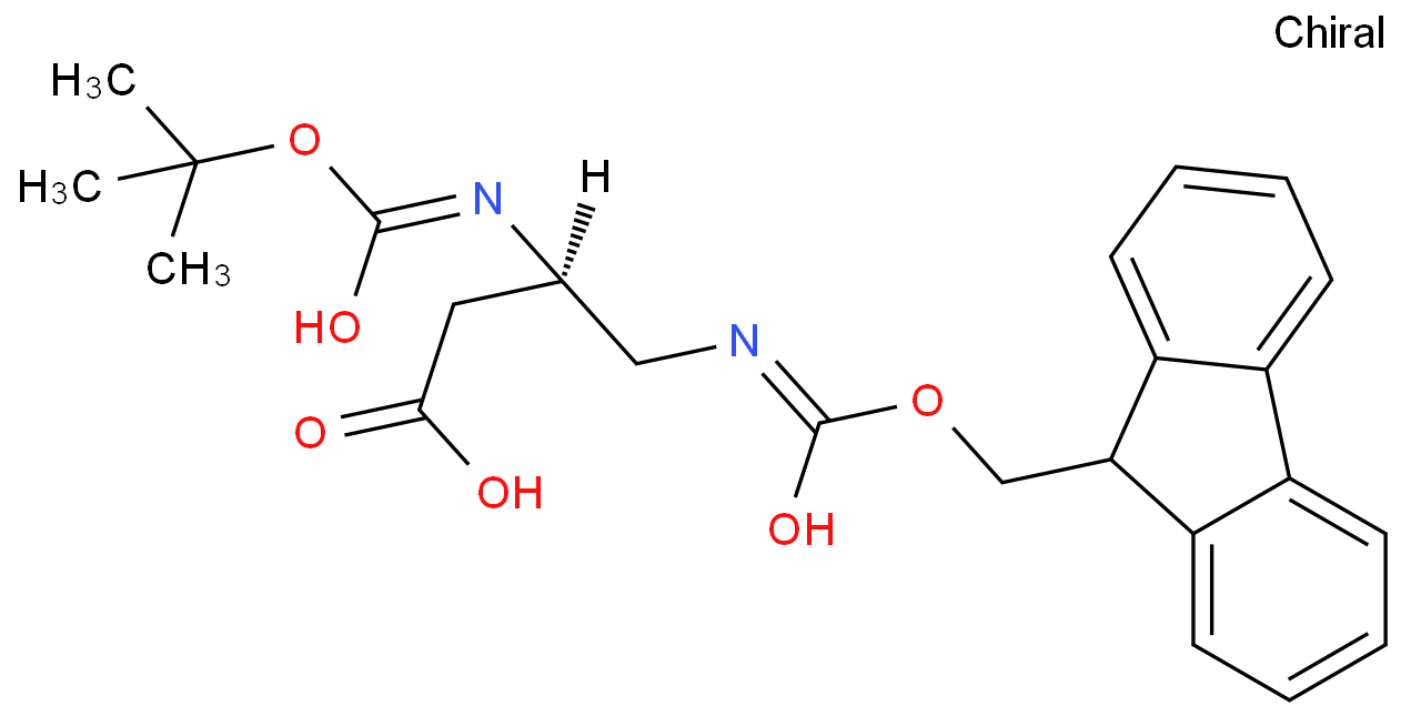 (R)-4-((((9H-芴-9-基)甲氧基)羰基)氨基)-3-((叔丁氧基羰基)氨基)丁酸/1409939-21-4