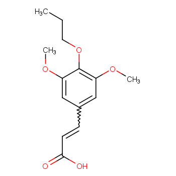 3-(3,5-二甲氧基-4-丙氧基苯基)丙烯酸/1158111-59-1