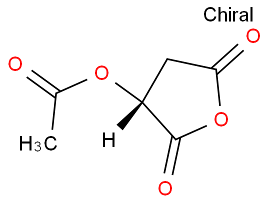79814-40-7 (R)-(+)-2-乙酰氧基丁二酸酐 结构式图片