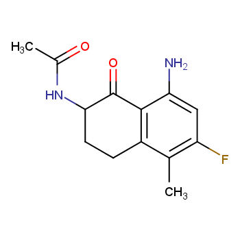N-(8-氨基-6-氟-5-甲基-1-氧代-1,2,3,4-四氢萘-2-基)乙酰胺/182182-31-6