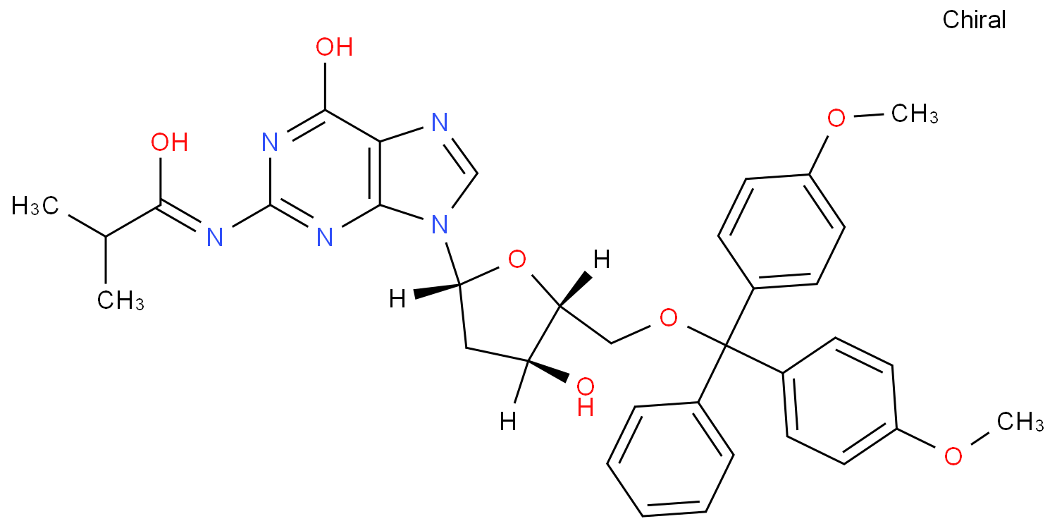 N2-iBu-DMT- dG; N2-Isobutyryl-5'-O-(4,4'-dimethoxytrityl)-2'-deoxyguanosine