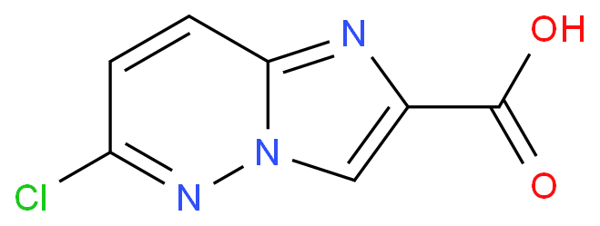 6-氯咪唑并[1,2-B]哒嗪-2-羧酸化学结构式
