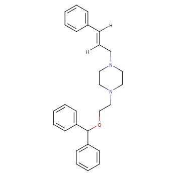1-(2-benzhydryloxyethyl)-4-(3-phenylprop-2-enyl)piperazine,dihydrochloride