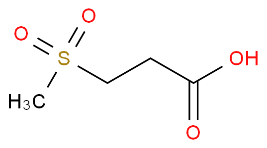 3-甲烷磺酰基丙酸化学结构式