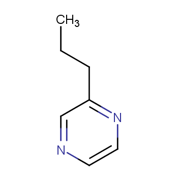 2-丙基吡嗪化学结构式