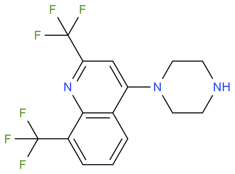 2,8-BIS(TRIFLUOROMETHYL)-4-(PIPERAZIN-1-YL)QUINOLINE